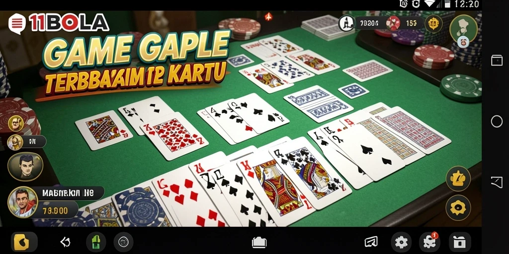 Gameplay seru Gaple di 11BOLA yang menarik.