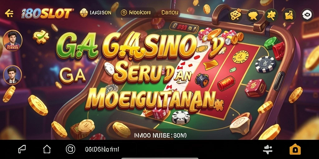 Tampilan screenshot gameplay 180SLOT yang menarik dan penuh warna.