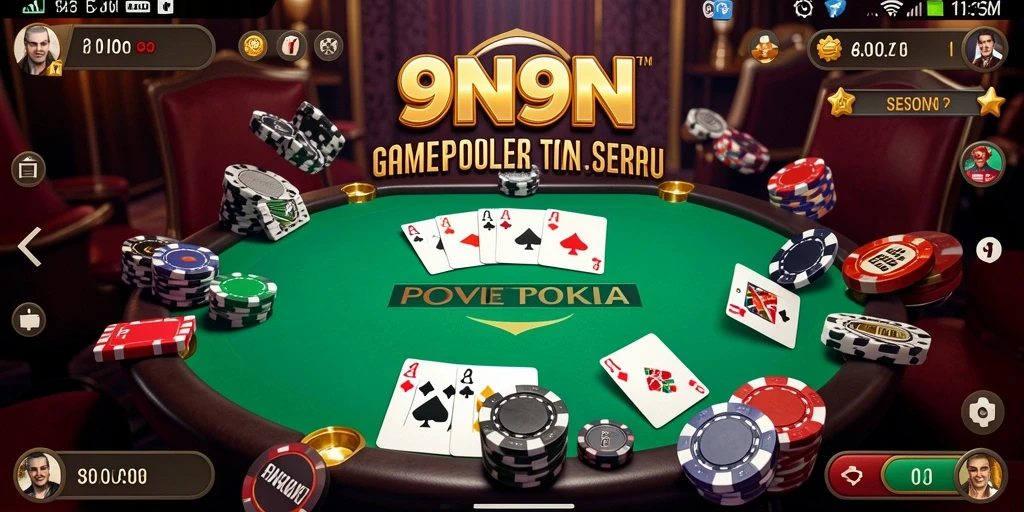 Screenshot gameplay poker yang seru di 9N9N.