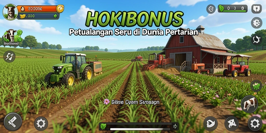 Tampilan gameplay HOKIBONUS yang menarik saat bertani.