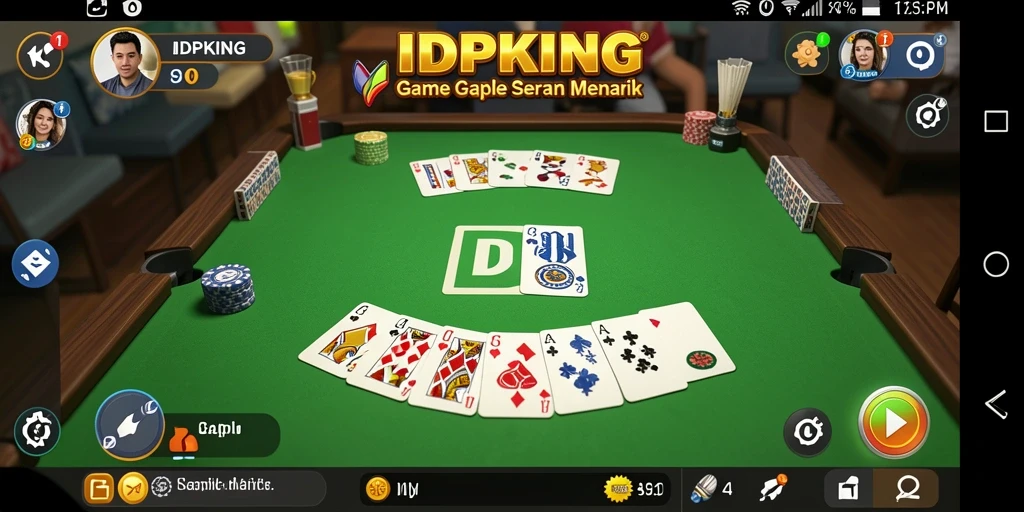 Tampilan gameplay Gaple yang menarik dan interaktif.
