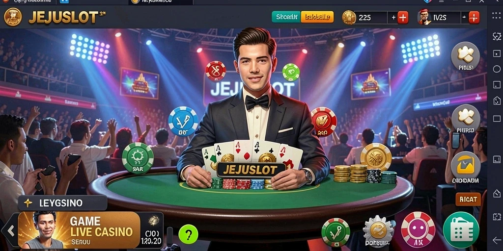 Tampilan gameplay seru JEJUSLOT di Live Casino.