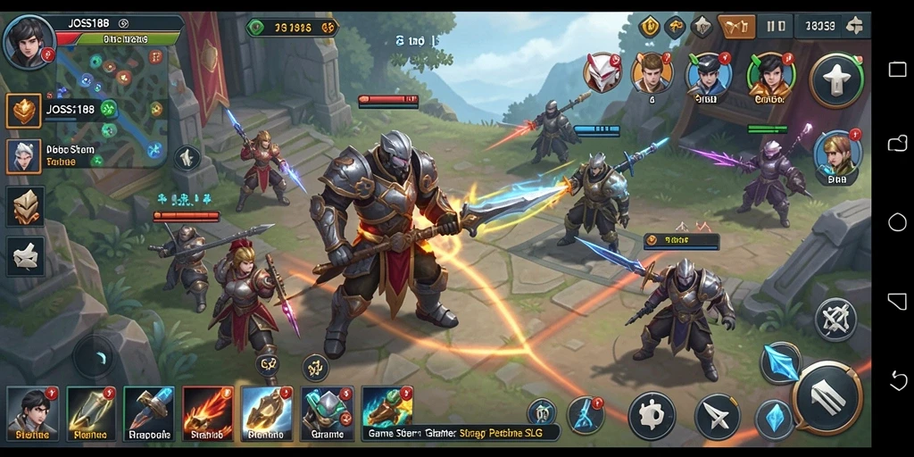 Tampilan seru gameplay JOSS188 dalam pertempuran strategi.