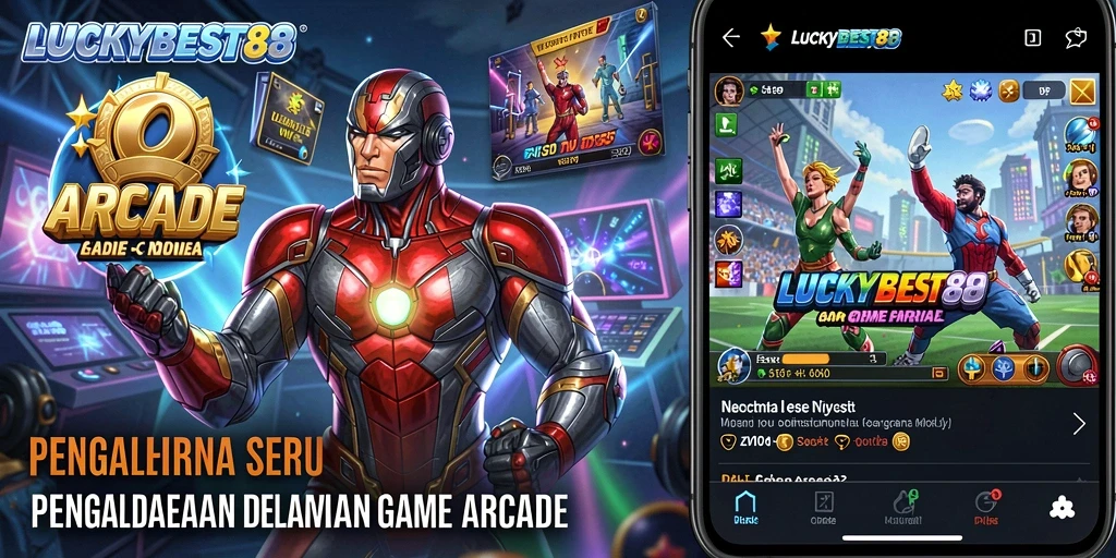 Tampilan gameplay menarik dari LUCKYBEST88 dengan warna-warni cerah.