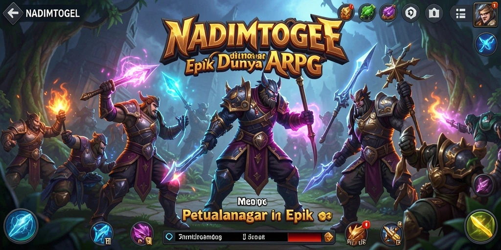 Tangkapan layar gameplay NADIMTOGEL menampilkan aksi pertarungan yang mendebarkan.
