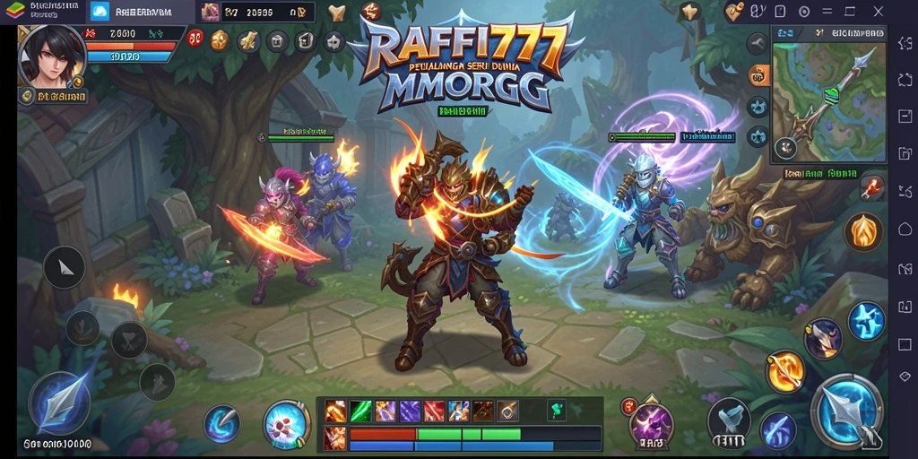 Screenshot RAFFI777 menampilkan aksi seru dalam dunia MMORPG.