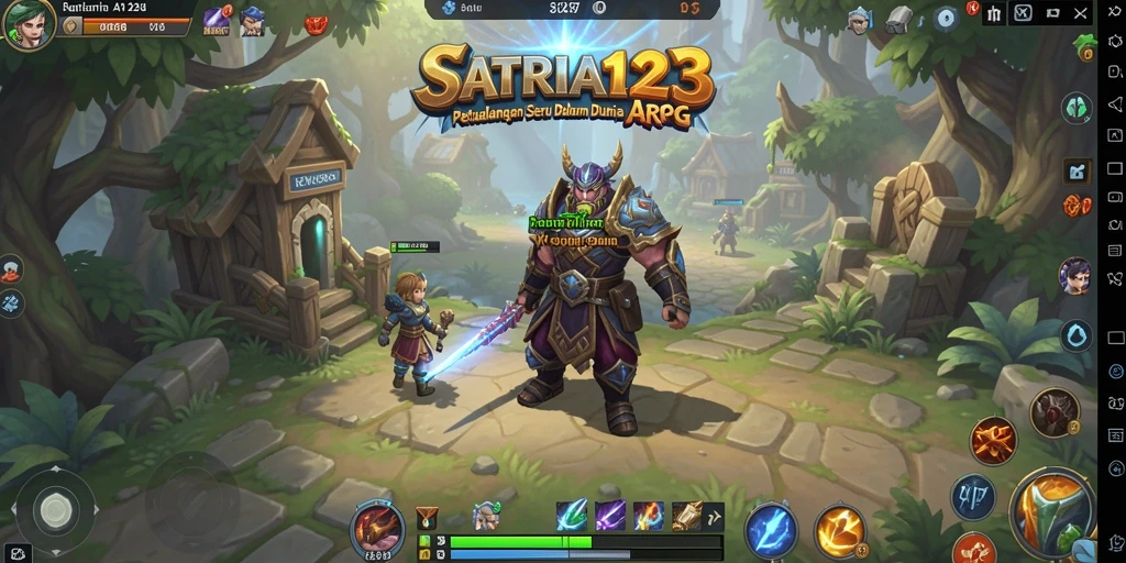 Tangkapan layar SATRIA123 menunjukkan aksi seru dalam pertarungan ARPG.