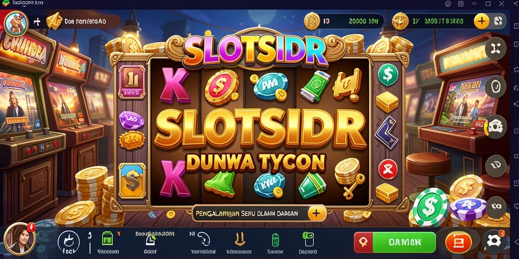 Screenshot gameplay SLOTSIDR menampilkan suasana kasino yang ramai.
