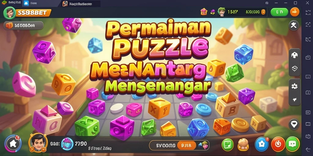 Gameplay menantang SS88BET yang penuh warna dan kreatif.