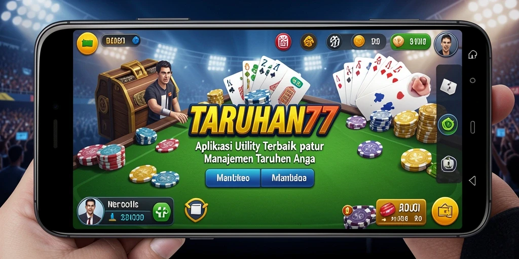 Tampilan aplikasi TARUHAN77 dengan fitur-fitur unggulan yang memudahkan manajemen taruhan.