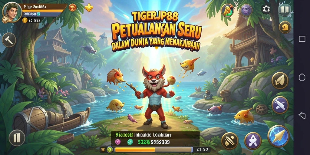 Tampilan gameplay seru dalam TIGERJP88 dengan petualangan menakjubkan.